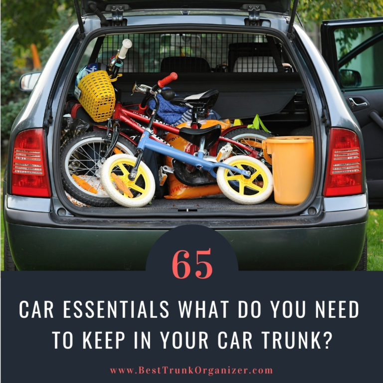 back of car filled with bikes gear and travel supplies - essentials for the car road trip